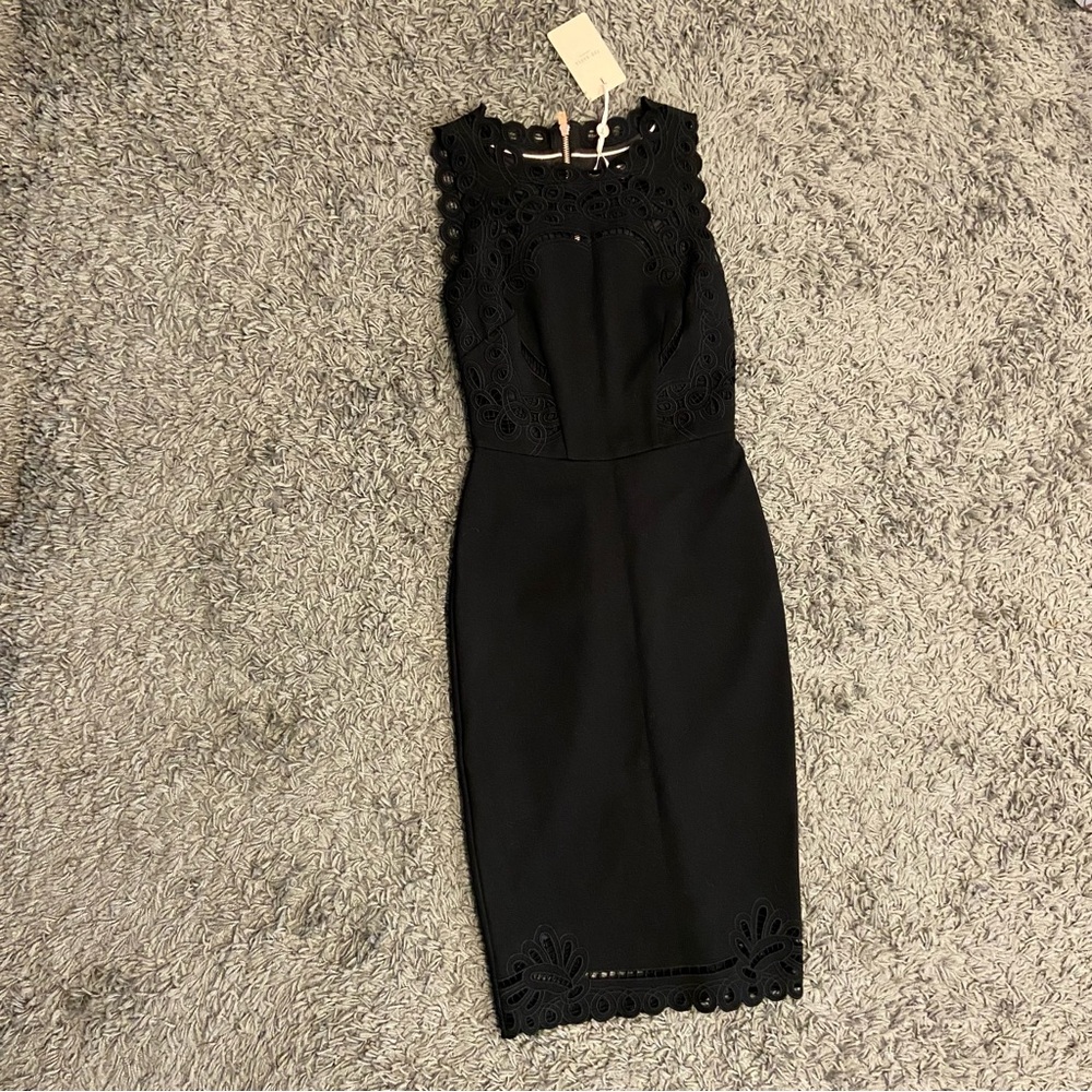 Ted Baker Black Lace Detail Dress - Picture 8 of 16